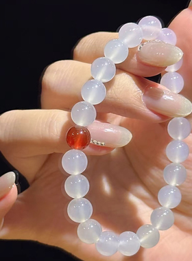 【荔枝冻】天然白玛瑙红玛瑙手链