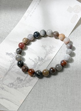 天然石单圈串珠手链情侣饰品