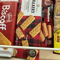 苏格兰沃尔克斯Walkers 英国纯牛油黄油手指甜酥饼干盒装零食150g