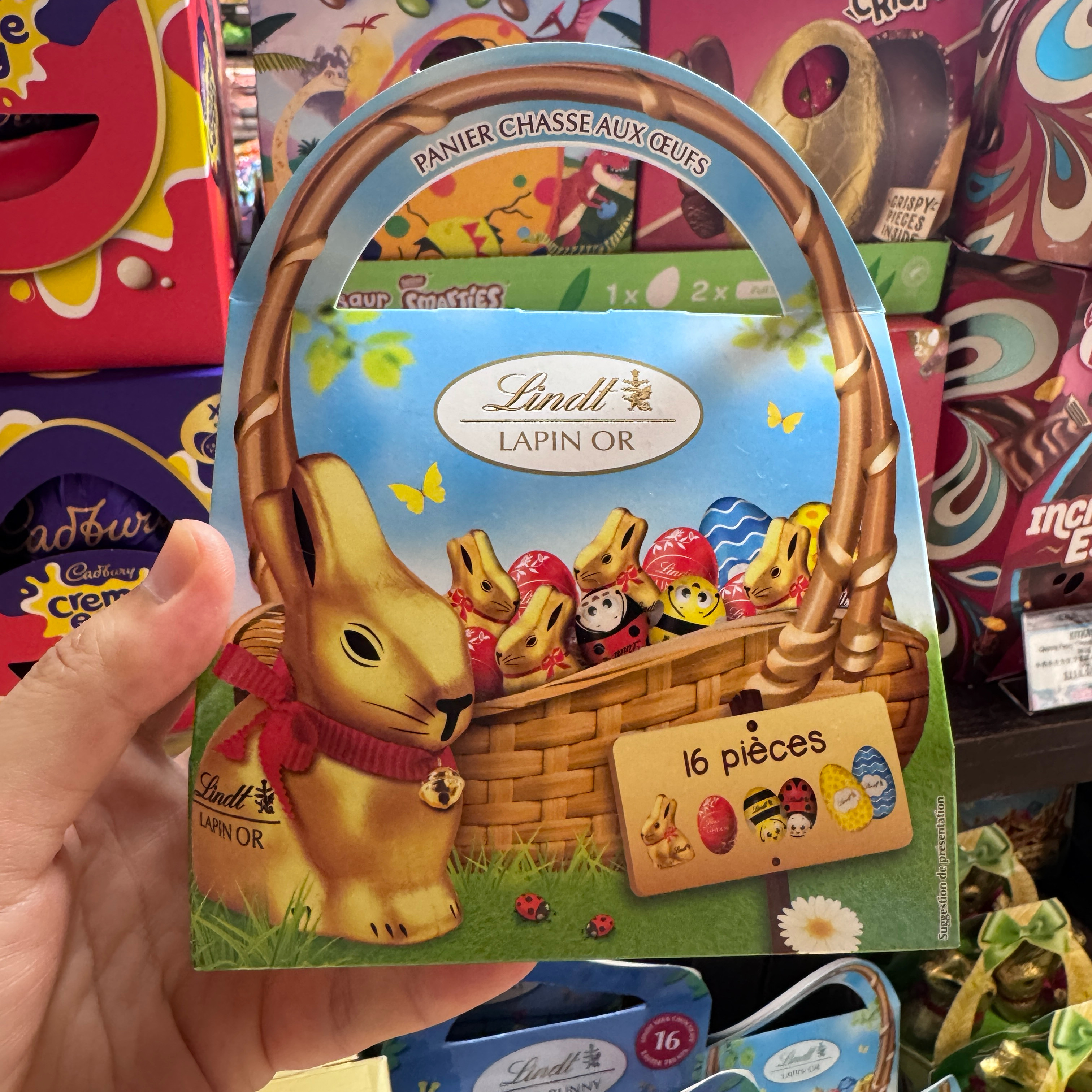 原装Lindt瑞士莲软心牛奶开心果血橙薄荷黑白巧克力礼盒复活节兔