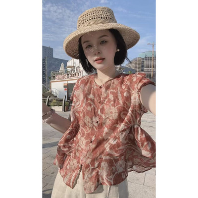 奕奕推荐 “暖调” 生态100%苎麻高级感气质显瘦百搭小衫