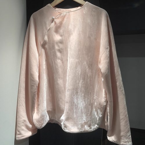 大掌柜推荐 《软香玉》轻中式极简丝绒斜门襟国风衬衣小衫