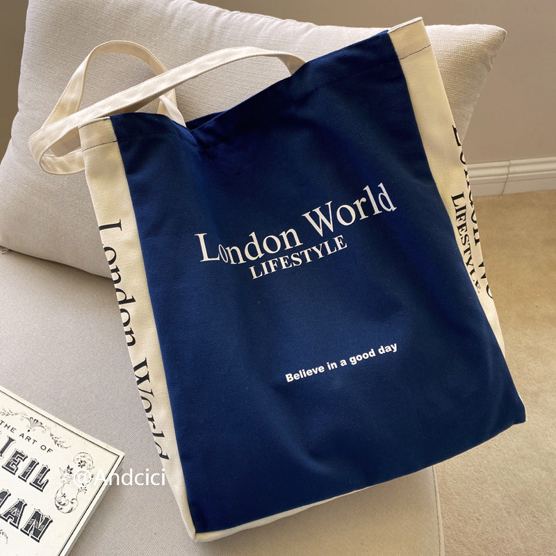 英国gentlenman！伦敦设计感帆布袋男女单肩包手提购物袋学生书包,箱包皮具/热销女包/男包,时尚帆布包,淘宝优惠券,粉丝福利购,淘宝优惠卷