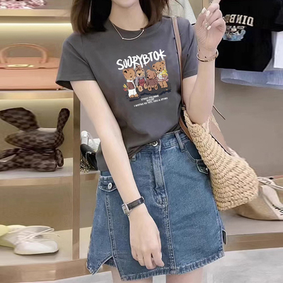 简约时尚纯棉品质女时尚短袖