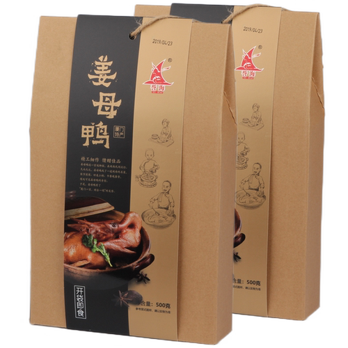 包邮誉海500g*2盒特产烤酱姜母鸭
