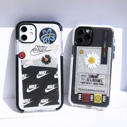 TR防摔透明手机壳贴纸权志龙GD联名小雏菊airforceiphone1311安卓