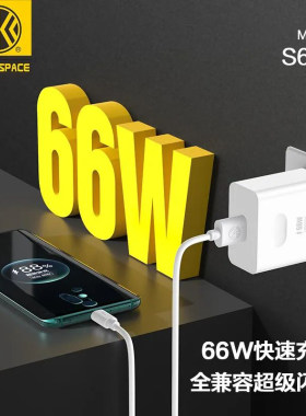 66W超级闪充S666充电器单头套装