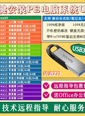闪迪z73SanDisk装系统u盘win10系统盘usb3.0纯净w11旗舰win7启动