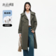 水云间知识分子风大翻领风衣女简约长款 外套高智优雅知性2026新款
