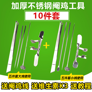 不锈钢专业全套阉鸡工具大鸡小鸡阉割刀 公鸡阉鸡刀 阉鸡器阉割器