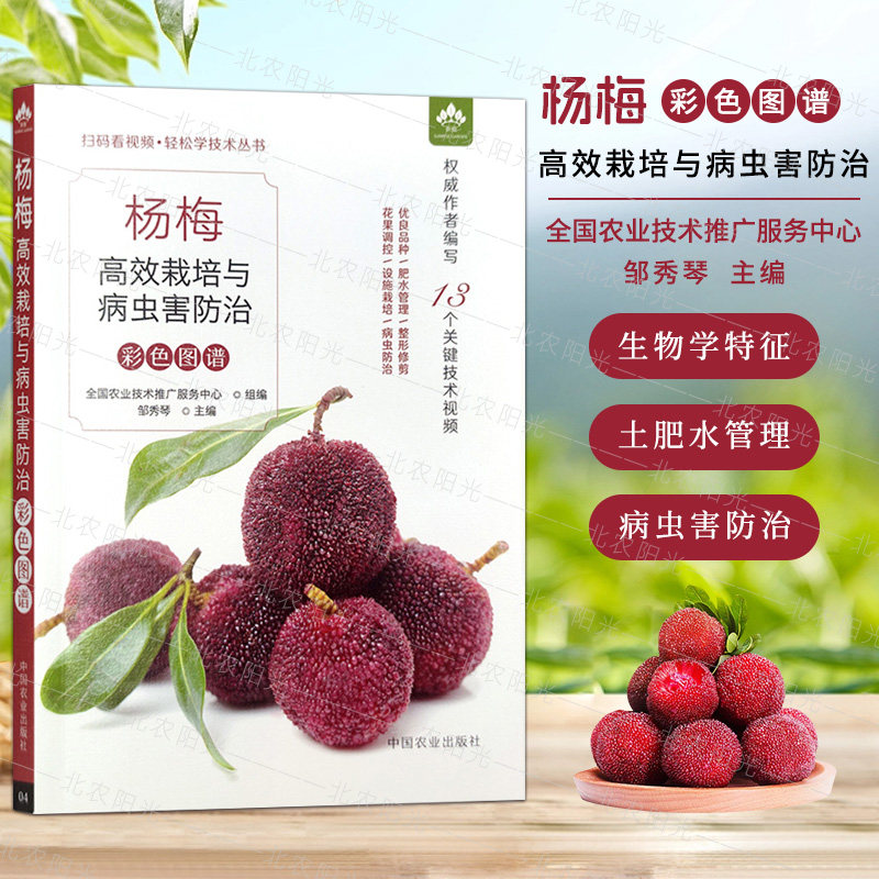 杨梅高效栽培与病虫害防治彩色图谱 中国农业出版社 9787109309500