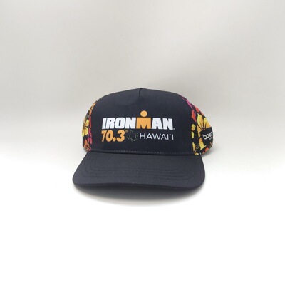 Boco GearIronman 70.3 Hawaii运动帽花卉印花网眼透气跑步鸭舌帽
