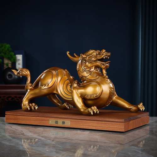 黄铜貔貅摆件一对瑞兽新中式家居办公室装饰品公司乔迁开业礼品 - 封面