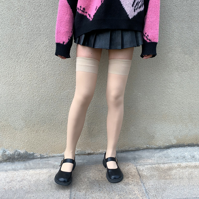苛刻夫人双层长筒袜女过膝防滑2022秋冬新款加绒加厚隐形肉色袜子,女士内衣/男士内衣/家居服,长筒袜,淘宝优惠券,粉丝福利购,淘宝优惠卷