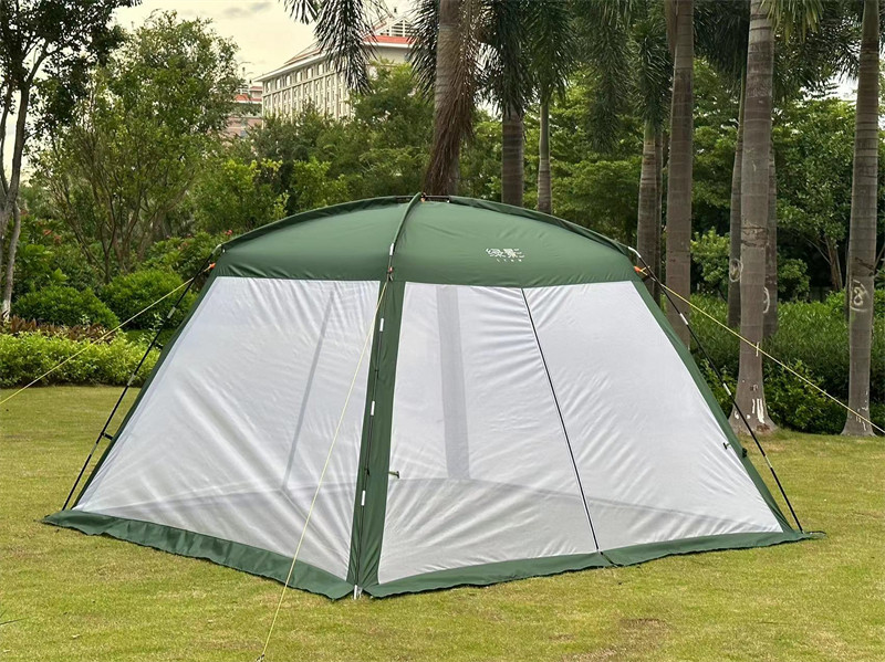 简易遮阳棚帐篷亭户外防晒防雨防蚊虫纱网大凉棚多人露营沙滩天幕