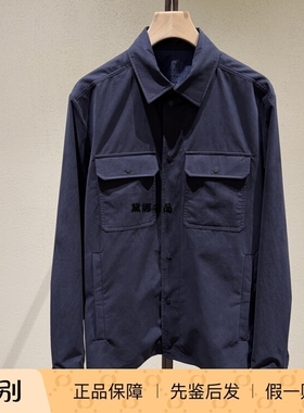正品现货Moncler Camicia 25秋冬男士纯棉绒面衬衣型外套 2F00015