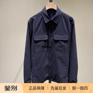 纯棉绒面衬衣型外套 正品 25秋冬男士 Camicia 2F00015 现货Moncler