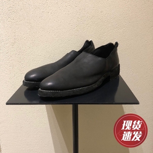 鬼帝 自带贴底 男士 Guidi OX13A 现货 后拉链低帮皮鞋 正品