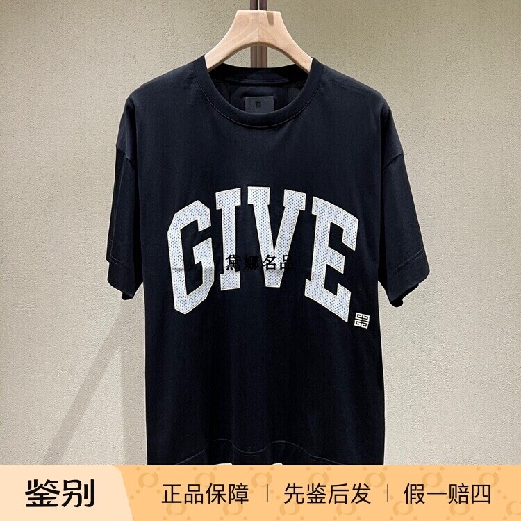 正品现货 Givenchy纪梵希24秋冬男士give宽松版短袖T恤BM71JB3YMV