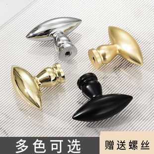单孔高级感衣柜门把手儿童房厨房橱柜中古风古铜轻奢抽屉拉手法式
