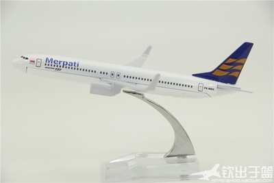 飞机模型 波音B737-800 印度尼西亚梅帕蒂航空 礼品摆件 16厘米