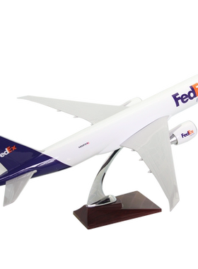 货机飞机模型波音B777FedEx联邦货运航空货机礼品摆件ABS47厘米