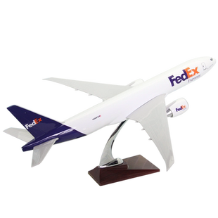 货机飞机模型波音B777FedEx联邦货运航空货机礼品摆件ABS47厘米