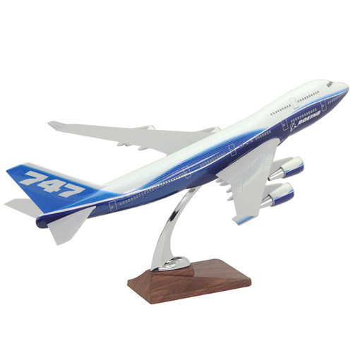 飞机模型波音B747-400原型机波音客机航模礼品摆件树脂 47cm