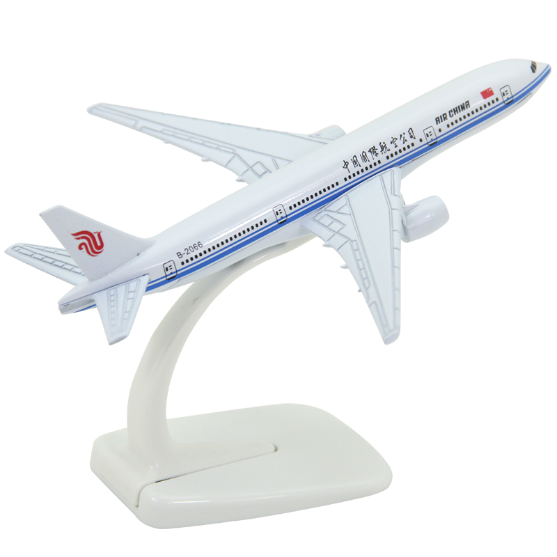 飞机模型 波音B777中国国际航空客机礼品摆件国航合金16厘米