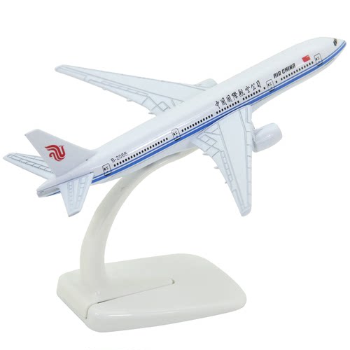 飞机模型 波音B777中国国际航空客机礼品摆件国航合金16厘米