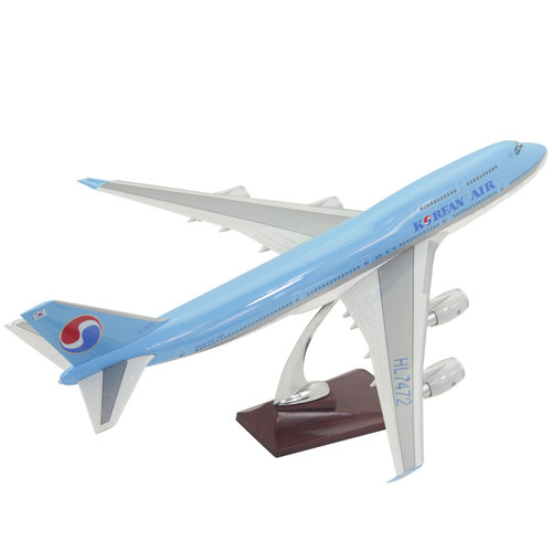 飞机模型波音B747-400韩国大韩航空仿真客机礼品摆件树脂材质47cm