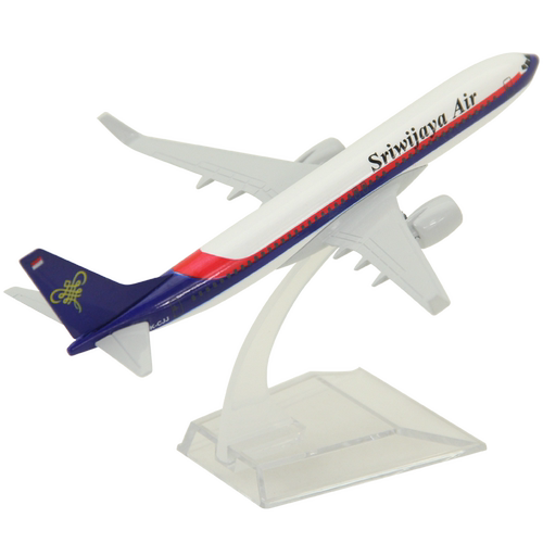 飞机模型波音B737-800斯里维多亚航空合金客机静态仿真航模摆件