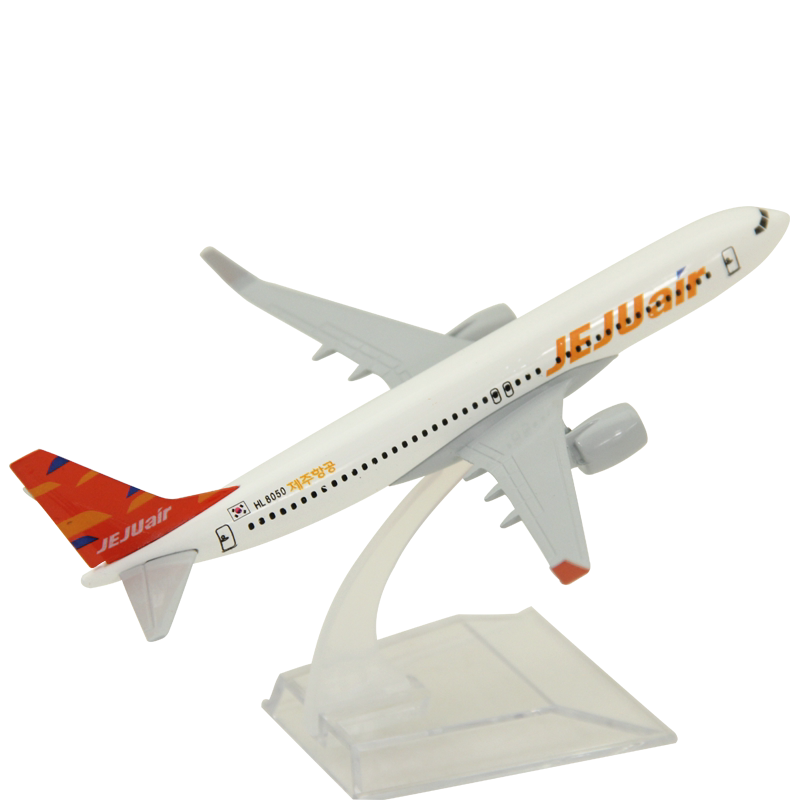 飞机模型波音b737-800韩国济州航空合金客机礼品静态航模摆件