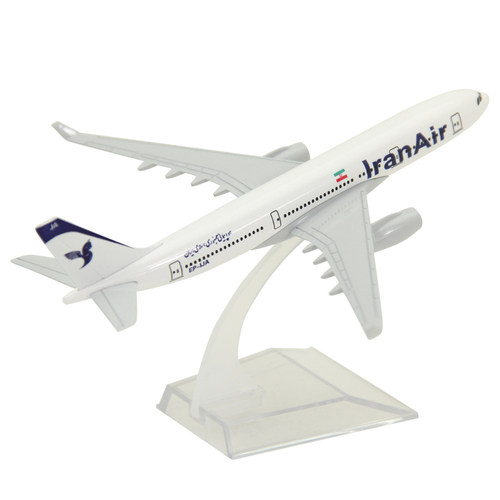 飞机模型空客A330伊朗航空客机礼品摆件静态航模合金16厘米
