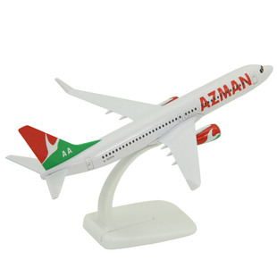 实心合金飞机模型波音B737-800尼日利亚阿兹曼航空客机礼品20厘米