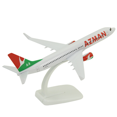 实心合金飞机模型波音B737-800尼日利亚阿兹曼航空客机礼品20厘米