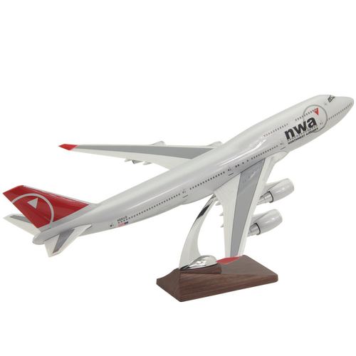 美西北航空飞机模型带灯带轮款