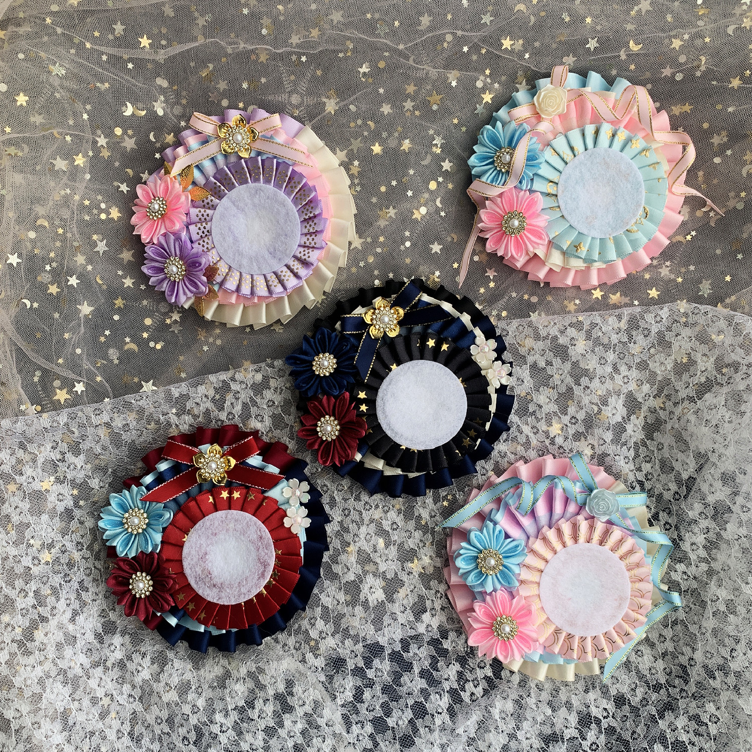 白菜原创手作吧唧托华丽谷美徽章痛包装饰二次元小物 适合58MM