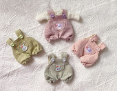 森系宽松 套装 毛衫 打底衫 ob11娃衣 背带裤 休闲装