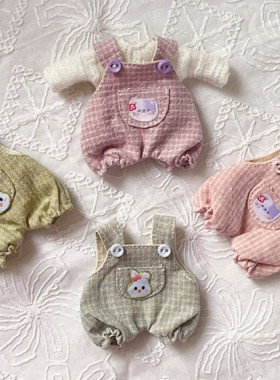 ob11娃衣 休闲装套装 森系宽松 毛衫打底衫背带裤