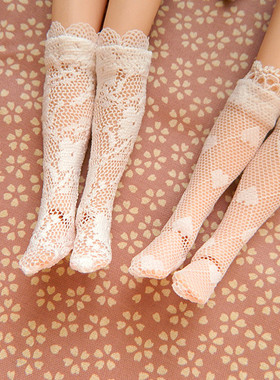 blythe 小布 licca momoko 可儿 蕾丝花边弹性中筒袜