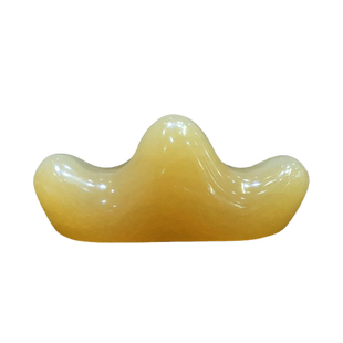 水玉冰魄天然阿富汗玉石笔搁笔山笔架镇纸镇尺禅桌面摆件创意山型