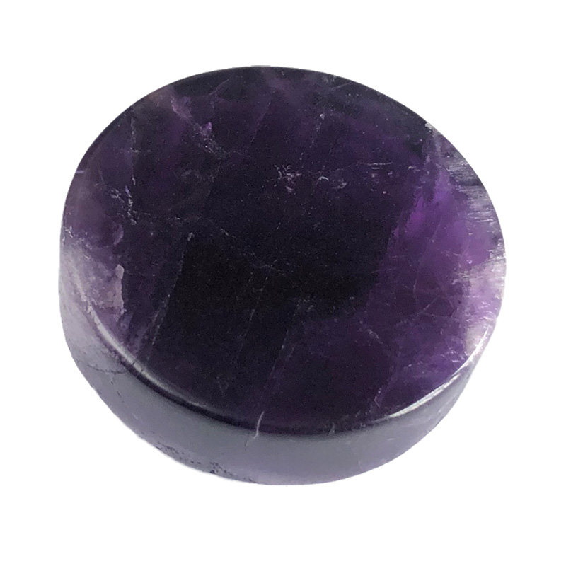 水玉冰魄天然紫水晶手镯芯把玩  原石手把件水晶把玩打磨抛光雕刻