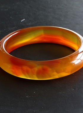 水玉冰魄天然玛瑙原石实物手镯