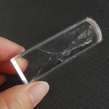 水玉冰魄天然白水晶印章料方章原石藏书姓名书画闲章文昌包刻实物