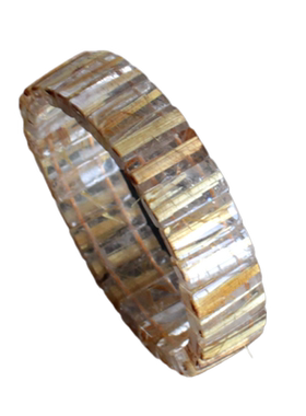 天然钛晶手排发晶手牌男女款手串