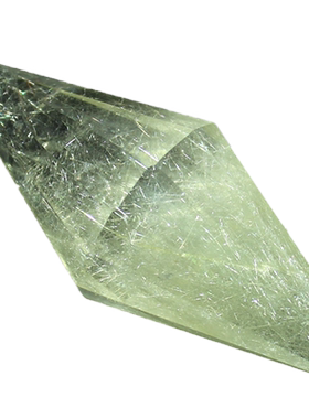 天然发晶灵摆吊坠项坠