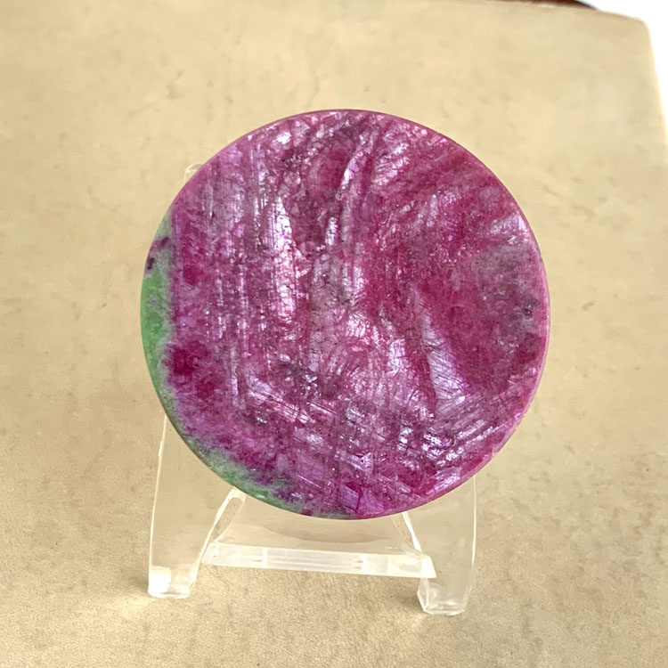 天然红绿宝圆牌毛衣链