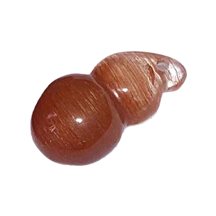 水玉冰魄天然红兔毛葫芦吊坠红铜发晶挂件项链福双全禄送绳实物