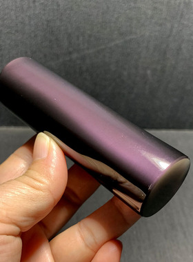 水玉冰魄天然黑曜石印章冰彩原石圆章收藏私章闲章彩虹眼实物刻字